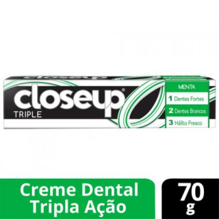 Creme Dental Close Up Tripla Proteção Menta 70g