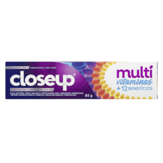Creme Dental Close Up Fresh Multivitaminas + 12 Beneficios 85g