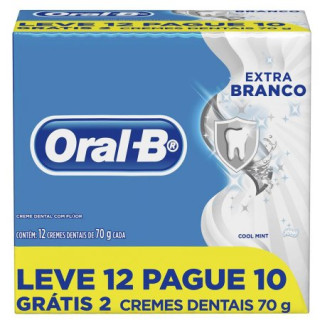 Creme Dental Oral B Extra Branco Cool Mint 70g