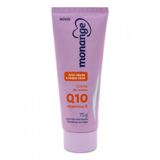 Creme Hidratante para Mãos Monange Anti-idade Q10 e Vitamina E com Ação Desodorante 75g