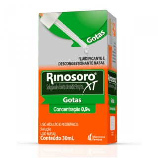 Rinosoro XT 9mg/ml - Solução Nasal com 30ml