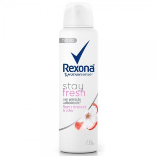 Desodorante Rexona Stay Fresh Flores Brancas e Lichia Aerosol Feminino 150ml