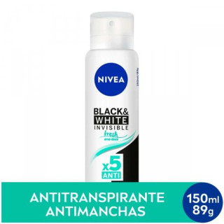 Desodorante Nivea Invisible Black & White Fresh Aerosol Feminino 150ml