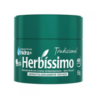 Desodorante Herbíssimo Tradicional Creme Unissex 55g