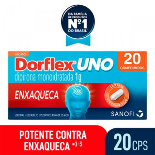 Dorflex Uno Enxaqueca 1g - 20 Comprimidos