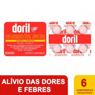 Doril 500mg - 6 Comprimidos