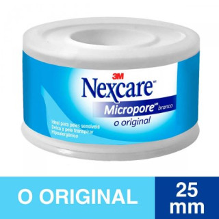 Fita Micropore Nexcare Original Branca 25mm x 4,5m - 1 Unidade