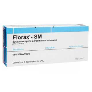 Florax SM Pediátrico - Sabor Framboesa - 5 Flaconetes de 5ml