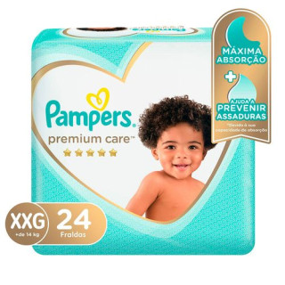 Fralda Pampers Premium Care XXG 24 Unidades