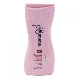 Hidratante Desodorante Corporal Monange Extrato de Algodão Pele Normal a Seca 200ml