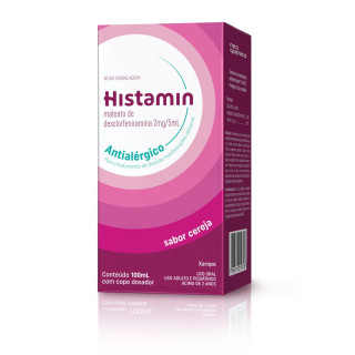 Histamin 0,4mg/ml - Xarope Sabor Cereja 100ml