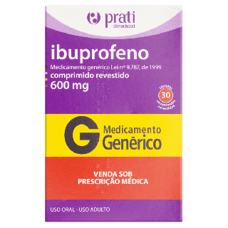Ibuprofeno 600mg - 30 Comprimido - Prati-Donaduzzi - Genérico