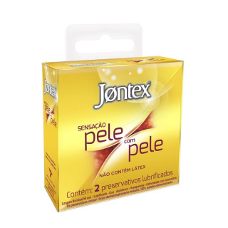 Preservativo Jontex Sensação Pele com Pele 2 Unidades