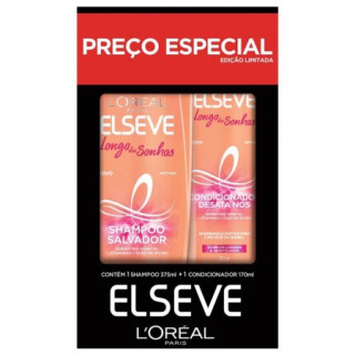 Kit Elseve Longo Dos Sonhos Shampoo 375ml + Condicionador 170ml - L'Oréal Paris