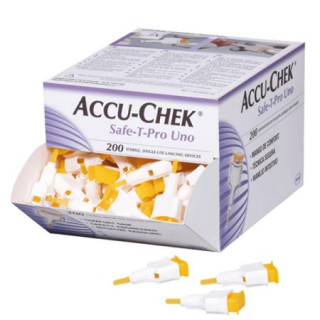Lancetas Accu-Chek Safe-T-Pro Uno 200 Unidades
