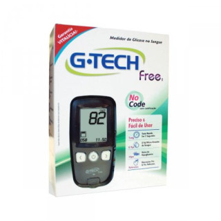 Kit Aparelho Medidor de Glicemia G-Tech Free