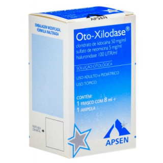 Oto-Xilodase - Solução Otológico - 8ml - Apsen