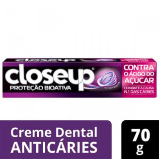 Creme Dental Close Up Proteção Bioativa Contra o Ácido Do Açúcar 70g