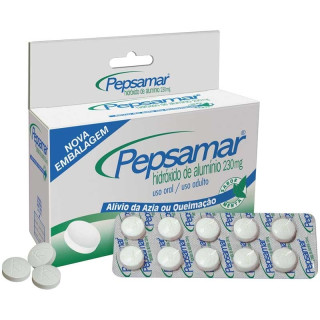 Pepsamar 230mg 50 Comprimidos Mastigáveis