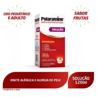 Polaramine 0,4mg/ml - Xarope Sabor de Frutas com 120ml