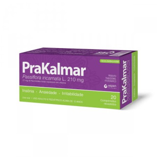 Prakalmar 210mg, caixa com 20 comprimidos revestidos