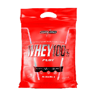 Whey Protein - Whey 100% Pure Refil Morango 907g - Integralmédica