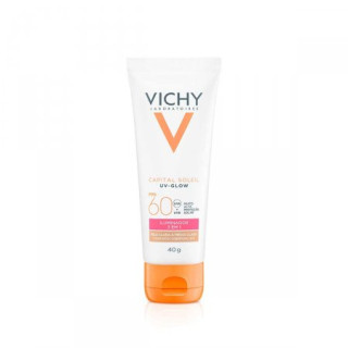 Protetor Solar Facial Vichy Capital Soleil UV-Glow FPS60 40g Com Cor