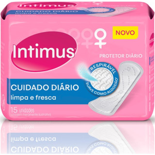 Protetor Diário Intimus Cuidado Diário sem Perfume 15 Unidades