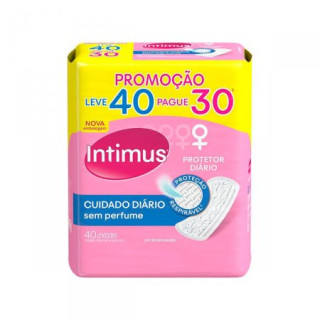 Protetor Diário Intimus Cuidado Diário sem Perfume 40 Unidades