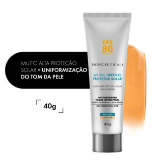 Protetor Solar Facial SkinCeuticals UV Oil Defense Com Cor FPS80 40g