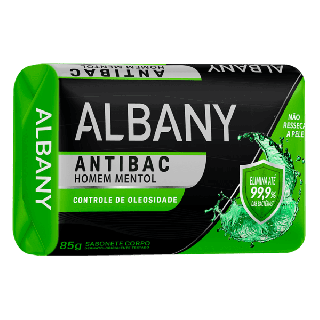 Sabonete em Barra Albany Antibac Homem Mentol Controle de Oleosidade 85g