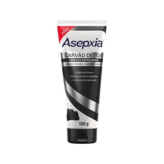 Esfoliante Facial Antiacne Asepxia Carvão Detox 120g