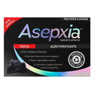 Sabonete em Barra Asepxia Antiacne Detox Ação Purificante 80g