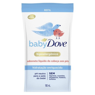 Refil Sabonete Líquido Infantil Dove Baby Hidratação Enriquecida 180ml