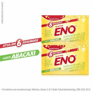 Sal de Frutas Eno - Sabor Abacaxi - 2 Envelopes de 5g Cada