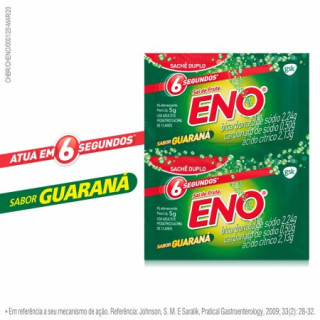 Sal de Frutas Eno - Sabor Guaraná - 2 Envelopes de 5g Cada