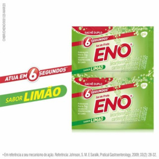 Sal de Frutas Eno - Sabor Limão - 2 Envelopes de 5g Cada