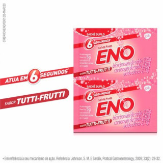 Sal de Frutas Eno - Sabor Tutti-Frutti - 2 Envelopes de 5g Cada