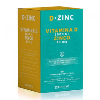 D-Zinc Vitamina D + Zinco 60 Comprimidos