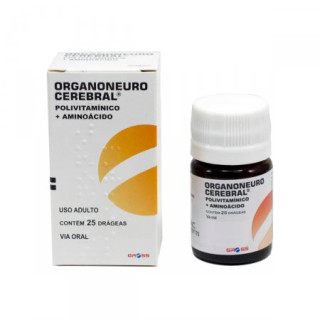 Polivitamínico - Organoneuro Cerebral 100mg 25 Drágeas
