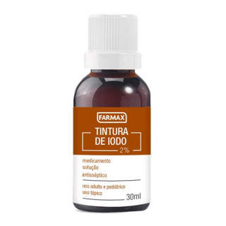 Antisséptico Tintura de Iodo 2% Farmax 30ml