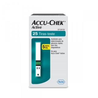 Tiras de Glicemia Accu-Chek Active 25 Unidades