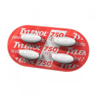 Tylenol 750mg - 4 Comprimidos