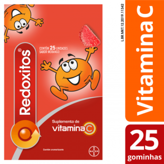 Vitamina C Infantil - Redoxitos Morango 25 Gomas