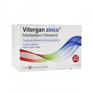 Vitergan Zinco 60 Comprimidos
