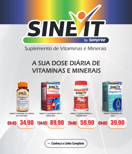 Promoção Suplemento de Vitaminas e Minerais Sinevit