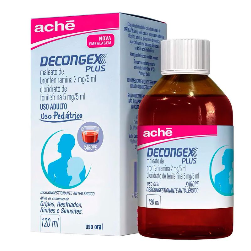 Decongex Plus Xarope Pediátrico 120ml